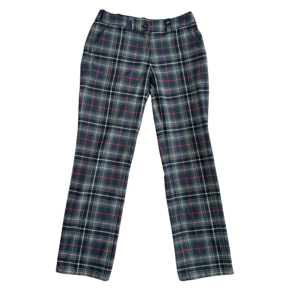 Nike Golf Women’s Tour Performance Dri-FIT Pants – Blue & Pink Plaid – Size 4 P - Picture 3 of 9